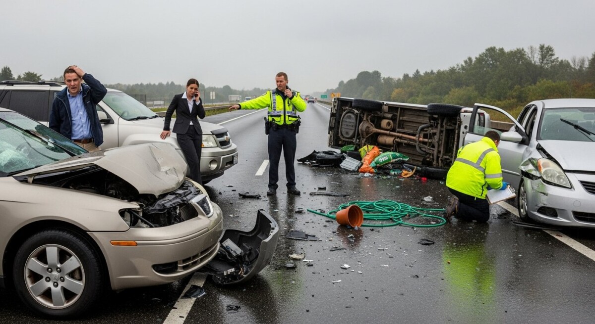 who pays if accident involves multiple cars