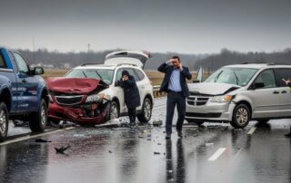 who is responsible in multi vehicle accident