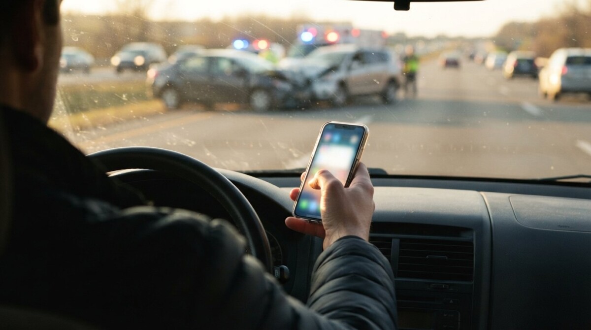 texting while driving accident claim